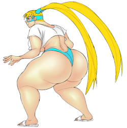 ffuffle:  Based on a Mod I saw for SFv . I gave her slippers instead of sneakers tho. To me, this is more of a beach outfit then training clothes or gym clothes  