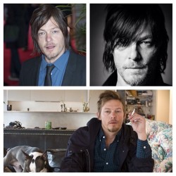 It&rsquo;s been a year since I met him in Kentucky but he is so amazing and funny. 😊 #MCM #NormanReedus #walkingdead #AMC #mancrushmonday #picstich @bigbaldhead