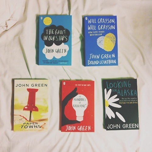 John Green's books (stayswirly/tumblr)