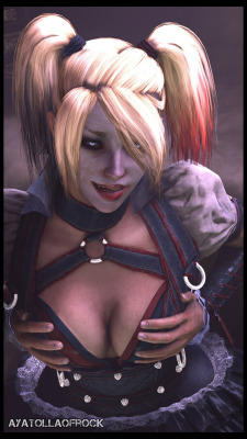ayatollaofrock:  For You Mr J.It’s Arkham Knight Harley! Seriously though, you seen that cleavage?