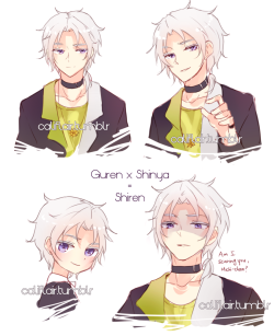 califlair:  Gureshin lovechild #2: Shiren Ichinose Gyurei’s younger fraternal twin and a sadistic bastard :3c He’ll stab you and smile about it oh my. Just as manipulative as his brother and a little shit.  