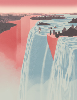 juncen:illustration for Travel+Leisure. Victoria Falls, Zambia