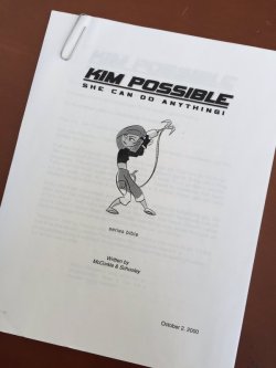 disneytva:  Kim  Possible Series Bible   This is so important to me.