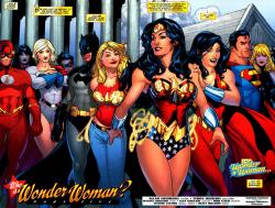 obsessivecomicdisorder:  Who is Wonder Woman? splash page - Terry Dodson (artist) Rachel Dodson (inker) 