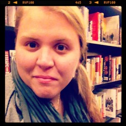#selfie #barnesandnoble #filter #books #blue #scarf #blonde #bored #tiredeyes #jacket