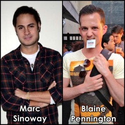 boycaps:  Marc Sinoway and Blaine Pennington in “Hunting Season” 