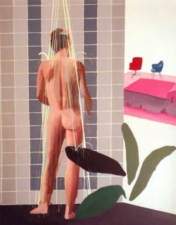 ecossais:‘Man in Shower in Beverly Hills’, David Hockney, 1964