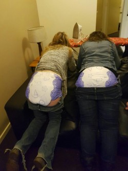 messycoupleonfetlife:  Diaper party. 2 naughty girls 