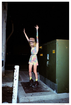 rustic neon stretch - photo Christian Carrera - model Theresa Manchester