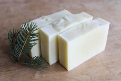 universal-wanderer:  Frosted Fir soap from Wanderers Soap! This refreshing soap combines fir needle with subtle peppermint. It is all natural, vegan, handmade with love, and hand cut in small batches :)