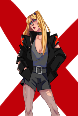 pearos:  80′s inspired Magik for Kevin Wada’s 80′s X-men tag! 