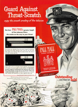 Pall Mall Cigarettes, 1952