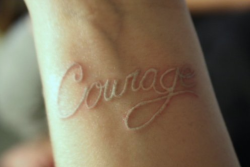invented:  If I were to ever get one of these white ink tattoos, it would definitely be one of these :)