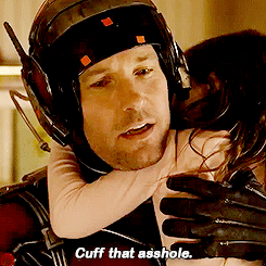 theavengers:  actual footage of scott lang attempting to raise a human child 