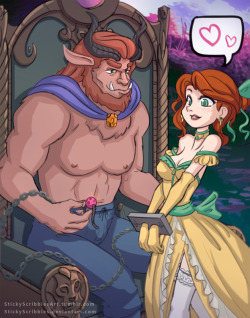 Beauty and the Beast1Will Beauty tame the Beast or will the Beast tame the Beauty?//Like what you see?  Support us for more on going art content, bonus art, statue animations:https://gumroad.com/l/ymuGC