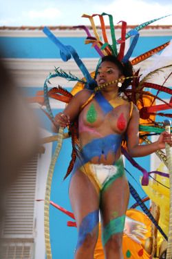   Body painted carnival from Cape Verde, photographed by Carlos Reis.  