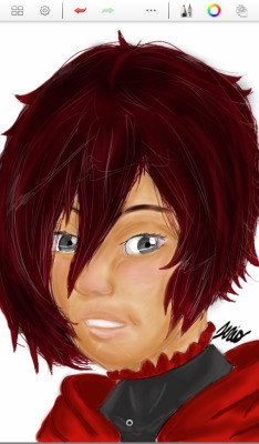 Tumblrs probably gonna make the quality go down but heres a Ruby Rose in a new painting style I&rsquo;m trying out