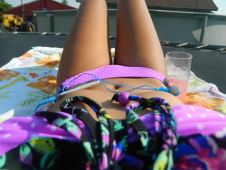 preachcat:  tanning on the trampoline (; 