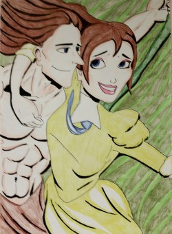Disney’s Tarzan and Jane  Did this for work on A3 which was quite a task. Really found myself enjoying
