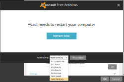 vilcurio:  I have no time for this Avast remind me later