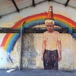instagram:  Reclaiming Penang’s Old Hin Bus Depot with Art  For more photos from Ernest Zacharevic’s solo exhibition in Penang, Malaysia, explore the Hin Company Bus Depot location page.  A reclaimed bus depot in Penang, Malaysia, is home to the first