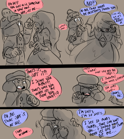I doodled a couple of Comic for my theory on Sapphire’s eyes, That being that the reason she covers them is because 1) she has an unnatural third eye because of her future vision and thus is seen as a defect. and 2) Every time she looks into another