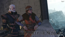 sappycakes:  Geralt and Cerys enjoy celebrate the comming of a new ruler. Full image set found here:  http://imgur.com/a/pzs7U Bumped into tumblr’s image limit hense the link elsewhere. First set of The Witcher, actually the first set that isn’t