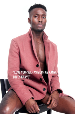 egowhatego:Don’t Police My Masculinity - Alexander Ikhide by Seye IsikaluIn a world where Hyper-masculinity is unfailingly sold to us on a daily basis, ‘Don’t Police My Masculinity’ playfully explores ideas of self-love, self-acceptance &amp;
