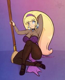 chillguydraws: scdk-sfw:   Witchtober - Pacifica  No, I am not putting a hat on that amazing mane.   Yee  &lt;3 u &lt;3
