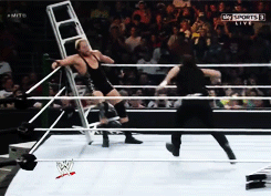 kingsheamus:  Dean Ambrose at mitb   The look on his face in the last one.