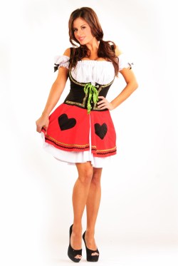 big90s:  For Halloween Wendy Fiore dressed as a simple German girl. 