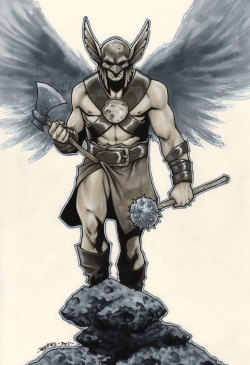 Barbarian Hawkman by Brent Peeples  