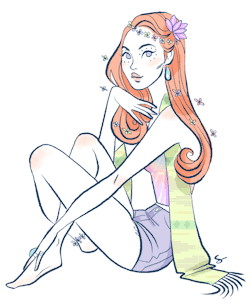 sibyllinesketchblog:  &ldquo;Do you have any illustrations of hippy girls? Love your work!&rdquo; Thank you, here’s a hippy girl for you. ♥ 