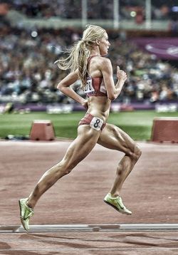 bossfit:  Emma Coburn - American middle distance runner and former United States National Champion. Photographer: Jeff Cohen - Track and Field Image