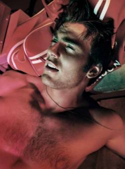 all-the-other-stuff:  pizzaotter:  chaneladdict:  aestheticsofmale:  Flashback. Actor Chris Evans for Flaunt Magazine.  Rule 1. Always reblog Chris’ softcore porn phase.  I don’t even like Chris Evans in that way but damn…  BE STILL MY BEATING BONER!