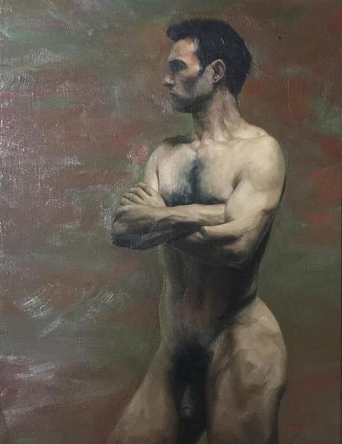 antonio-m:  ‘Standing Nude’, 1994 by David Warren (1945–present). Australian artist. oil on linen.