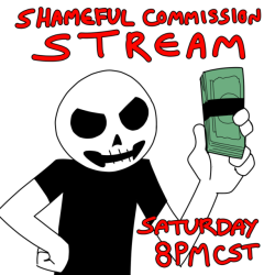 COMMISSION STREAM THIS SATURDAY AT 8PM CST!Tomorrow I’ll be streaming and taking commissions during the stream. You can expect the equality to be about the same as the other stream art I’ve done.Payment will be through Paypal invoices. When I’m
