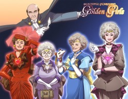 jklind:  americanninjax:  starrbear:   grawly:  mcdonaldguy:  pr1nceshawn:   Beautiful Guardians Golden Girl -  Golden Girls reimagined as ‘Sailor Moon’ characters by  Abraham Perez.  @grawly @grawly @grawly  thank god  #magical girls don’t have