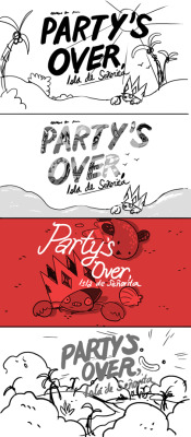 The Party&rsquo;s Over, Isla de Señorita title card concepts by character &amp; prop designer Michael DeForge