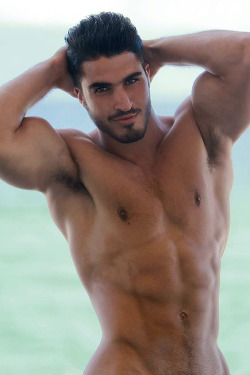 hunkdude:  Anthony Moufarej is a middle Easterner model from Quebec.  daily.squirt.org/?p=58056  anthony-moufarej-1  anthony-moufarej-2   ||  #HUNKFINDER || 