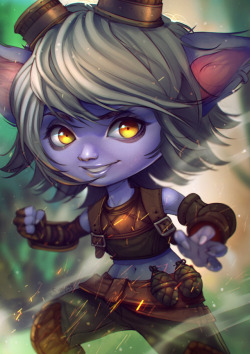simoneferriero: Tristana I did this one on streaming on Twitch.tv! I streamed with the awesome co-speaker @lillium-the-scout Follow me right now! https://www.twitch.tv/simzart 