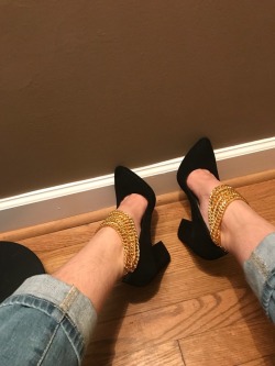 naked-yogi:the look is completey’all need to know that I only bought these shoes to have appropriate footwear for these anklets 