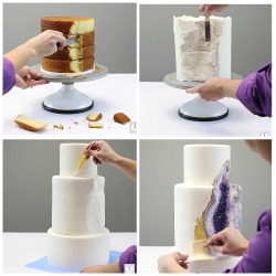 foodffs:  Have You See Rachael Teufel’s Geode Cake? Now You Can Make Your Own!*Really nice recipes. Every hour.Show me what you cooked!*full tutorial is not free (บ)