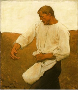 artist-egger-lienz:  The Sower, 1908, Albin Egger-LienzMedium: canvashttps://www.wikiart.org/en/albin-egger-lienz/the-sower-1908