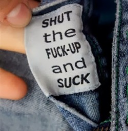 male-oep:  It’s in the…JEANS (66)Simply put, jeans are sexy on a man. Sweet. This label should be on every pair of jeans a man wears so that it is the first thing seen by the person who is about to give him a blow job!! 