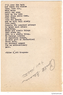 tylerknott:  Typewriter Series #904 by Tyler Knott Gregson *It’s official, my book, Chasers of the Light, is out! You can order it through Amazon, Barnes and Noble, IndieBound or Books-A-Million * 