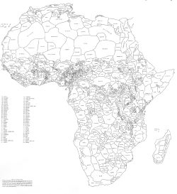 neguswemadeit:  mapsontheweb:  How Africa Would Look Like if its Borders Were Defined By Ethnicity and Language. By George Peter Murdock,1959 Read More  the things they don’t want you to know. but there’s equality though right. 