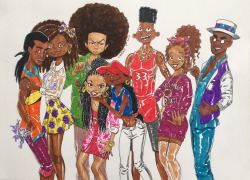 aintralph:  decidedly-enigmatic:  L-R: Virgil (Static Shock), Susie (Rugrats), Huey (Boondocks), Penny (Proud Family), Numba Five (Kids Next Door), Gerald (Hey Arnold), Kesha (Magic School Bus), Fillmore (Fillmore)… A Different World/ Black animated