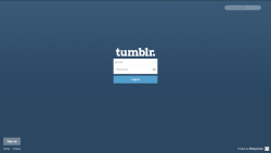 whatshouldwecallfibro:  prettysickart:  cougarmeat:  panther-caroso:  so for some ungodly reason tumblr staff decided it’d be a good idea to allow flashy gifs or incredibly bright images to be a background for the login screen. a lot of people i know