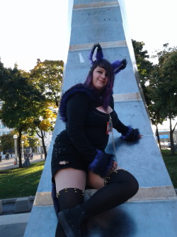 artisticlovewithkristen:  OMFG look at my FUCKINGSEXYASS little fox when we were at youmacon in Detroit this weekend @kristenloveschrisx3 I am so proud to have such a beautiful adorable PERFECT little fox princess!!! 